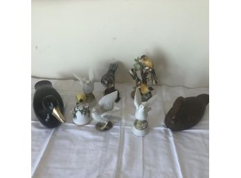 8 Piece Bird Figurine Lot