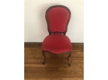 Red Velvet Victorian Chair