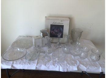 18 Piece Lot Of Crystal