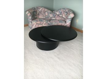 Mid Century Lane Swivel Top Black Coffee Table