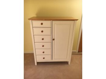 Paid $1,000 Vermont Tubbs White Solid Wood Dresser And Wardrobe Cabinet