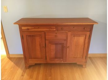 Exceptional Hitchcock Solid Cherry Buffet Cabinet In Excellent Condition