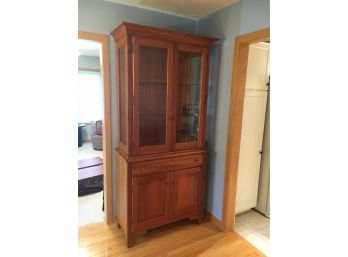 Hitchcock Solid Cherry Hutch In Excellent Condition