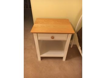 Vermont Tubbs Solid Wood White Nightstand