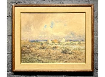 Well Done Vintage Charles James Fox Watercolor Landscape Signed