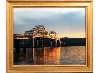 Framed Photograph Of Connecticut Bridge