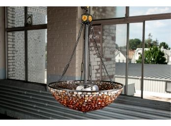 Contemporary Rock Decorated Chandlier