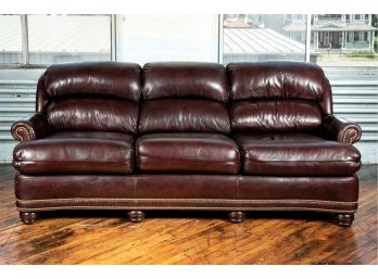 Hancock & Moore Brown Leather Sofa