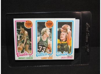 Larry Bird Rookie Year Scoring Leader Basketball Card