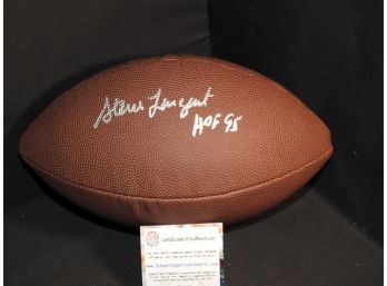 Signed Seattle Seahawks HOFer Steve Largent Full Size Football With COA