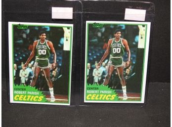 1981 Topps Boston Celtics Robert Parish Basketball Cards