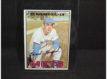 1967 Topps NY Mets Star Ed Kranepool Baseball Card