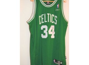 Signed Boston Celtics Super Star Paul Pierce Basketball Jersey