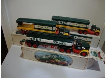 3 Hess Fuel Trucks