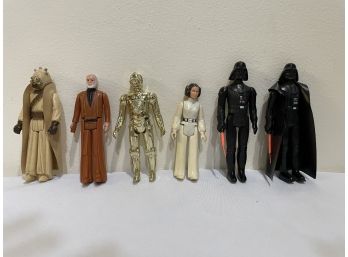 (6) 1977 Star Wars Action Figures