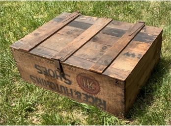 Awesome Large Antique Box From Rice Hutchins Shoes