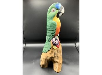 Large Carved Parrot ~ Awesome Piece ~ Signed Luis DeVal