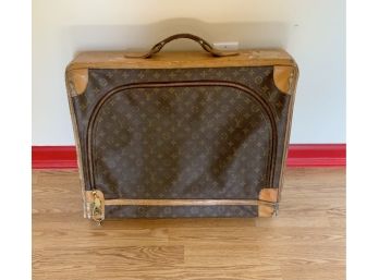 Vintage Louis Vuitton Softsided Suitcase With Leather Trim