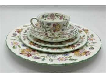 Minton Haddon Hall Dinnerware Service For 12 Signed