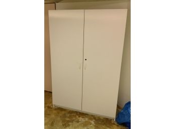 White Melamine Cabinet #1