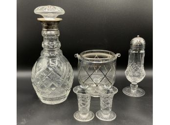 Crystal Decanter, Sugar Shaker & More