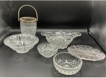 Cut Crystal & Pressed Glass Lot