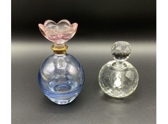 2 Beautiful Perfume Bottles