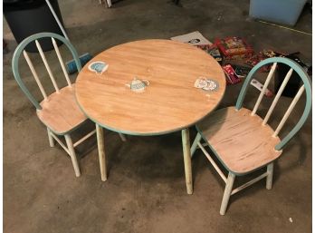 American Hardwood Children's Table And Chairs