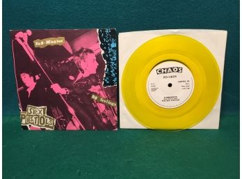 Sex Pistols. No Feelings On 1984 Chaos Records Stereo. 7' Yellow 45rpm Vinyl Is Pristine Near Mint.