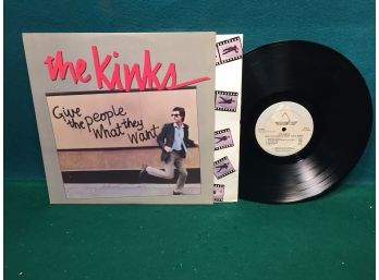 The Kinks. Give The People What They Want On 1981 Ariata Records. Vinyl Is Very Good Plus. Jacket Is VG Plus.