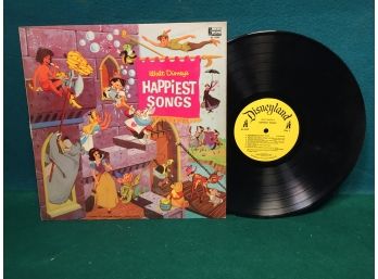 Walt Disney's Happiest Songs On 1967 Disneyland Records Mono. Vinyl Is Good Plus. Jacket Is Very Good.