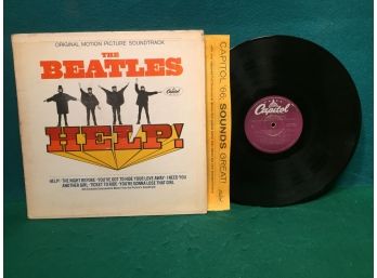 The Beatles. Help! Original Motion Picture Soundtrack On Capitol Records. Vinyl Is Very Good Plus.