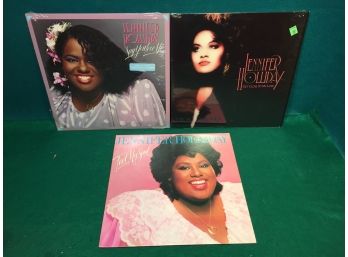 Jennifer Holliday. Three LP Record Albums. 1983 Feel My Soul, 1987 Get Close To My Heart 1985 Say You Love Me.