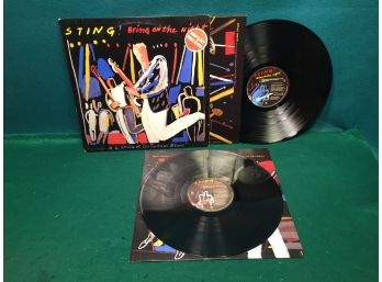 Sting! Bring On The Night On 1986 UK Import A&M Records, Double Vinyl Is Very Good Plus - Very Good Plus Plus.