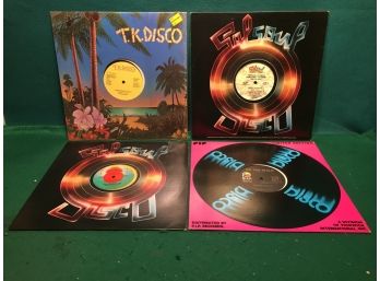 Four 12' 45rpm Disco Records From 1976. T-Connection, Heart & Soul, Ten Per Cent, Paul Mauriat.