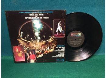 Three Dog Night Was Captured Live At The Forum On 1969 Dunhill Records Stereo. 1st Press Vinyl Is VG Plus Plus