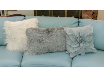 Pair Of Three Decorative Funky Pillows Including Celebrity Home