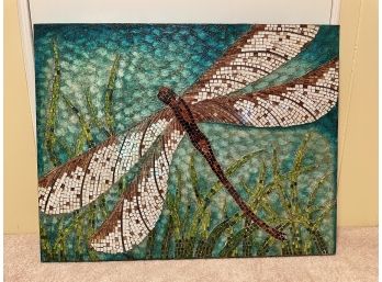 Mosaic Embellished Dragonfly Wall Hanging