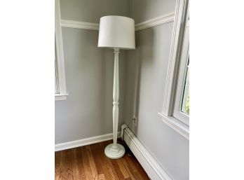 White Decorative Column Floor Lamp