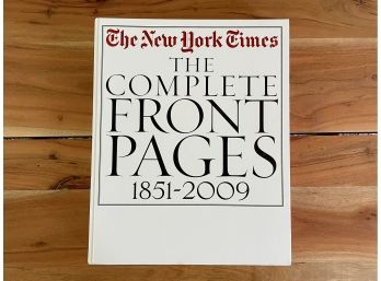 New York Times 'the Complete Book Of Front Pages 1851-2009'  Book & DVD Set
