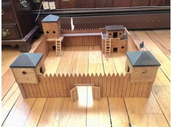 Vintage Wooden Fort Apache Set By FAO SHWARTZ