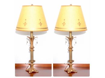 Pair Of Underwriters Laboratories Ornate Lamps