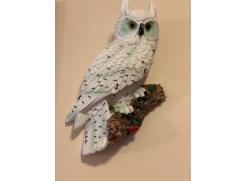 Carved Resin Owl Statue