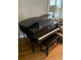 Wurlitzer Baby Grand Piano And Stool