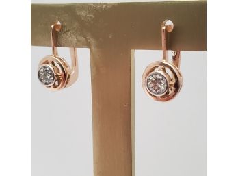 14k Rose Gold 5mm (1cttw) Diamond Earrings