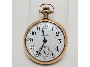 Very Rare Hamilton 946 23 Jewel Pocket Watch GF Case