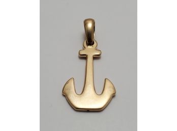 18k Gold 1.75' Anchor Pendant 4.2g