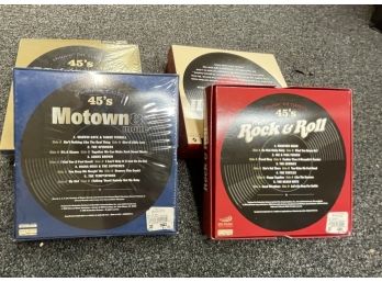 Set Of 3 Each Motown 45's And 1960's Rock And Roll 45's New Old Stock