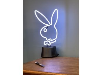 Collectible Playboy White Neon Working Light