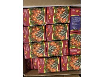 Red Mini Xmas Lights (100) 25 Count